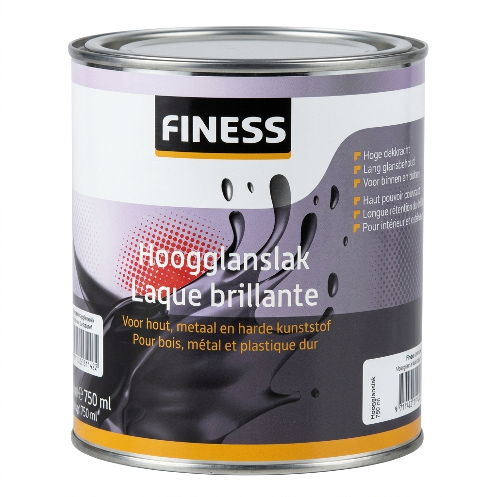 Finess hoogglanslak paars