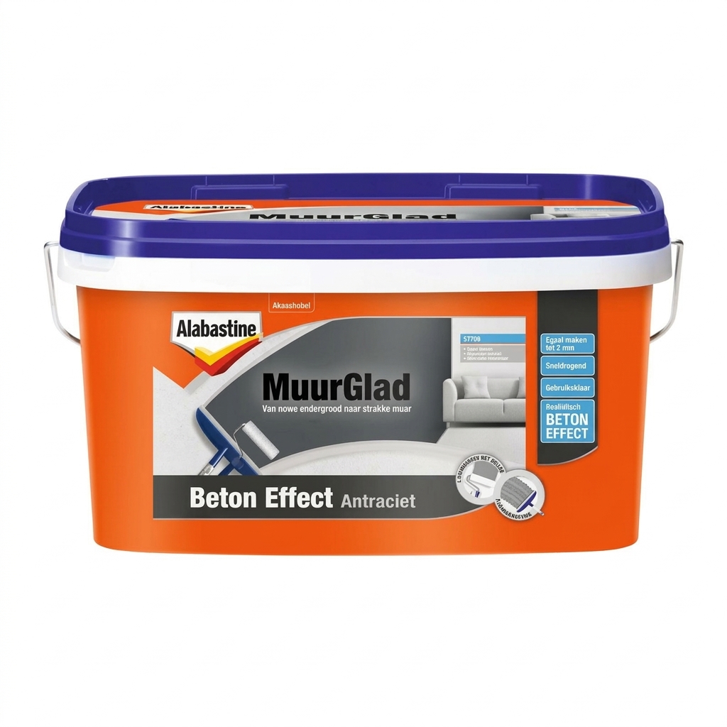Alabastine Muurglad Betoneffect Mat
